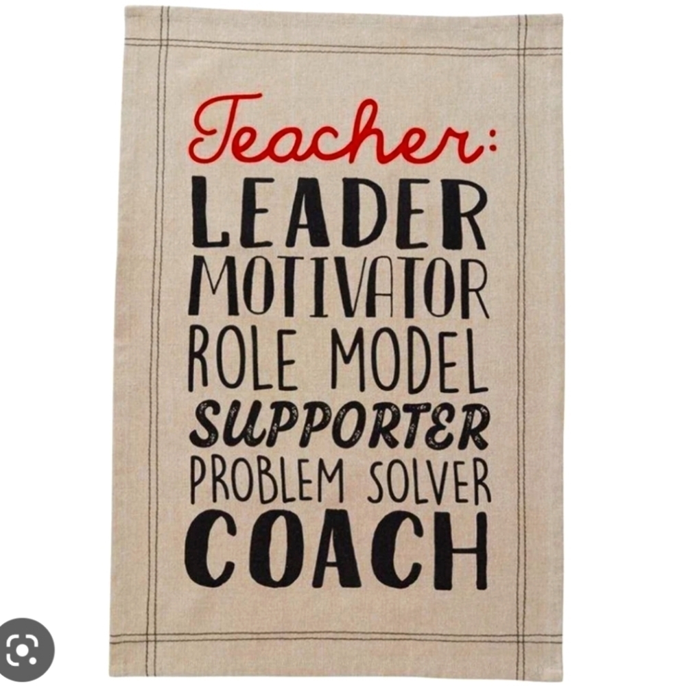 Teacher tea towel NWT 🍎📚